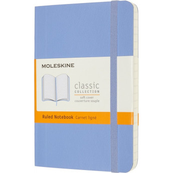 Блокнот MOLESKINE CLASSIC POCKET QP611B42 линейка, гортензия синяя