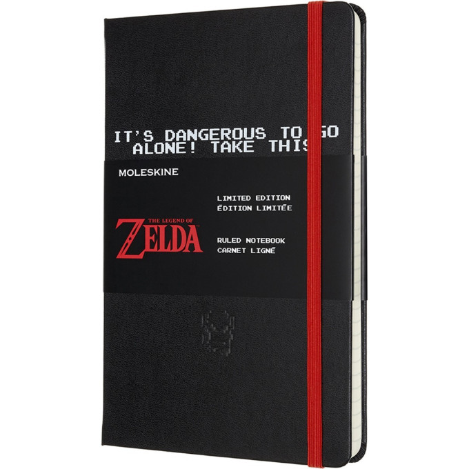 Блокнот MOLESKINE LIMITED EDITION THE LEGEND OF ZELDA 2020 LARGE, линейка, черный LEZDQP060B